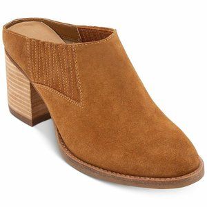 Aqua College Nan Waterproof Mules Camel Suede